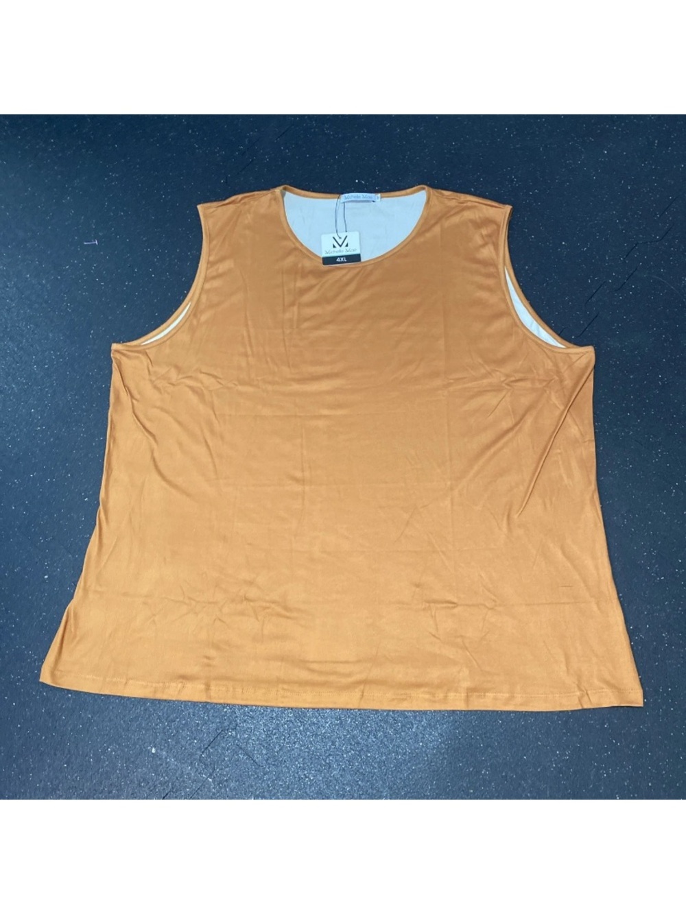 Michelle Mae Tank Top Womens 4XL Rust Sleeveless Tanktop Shirt (1 of 2)
